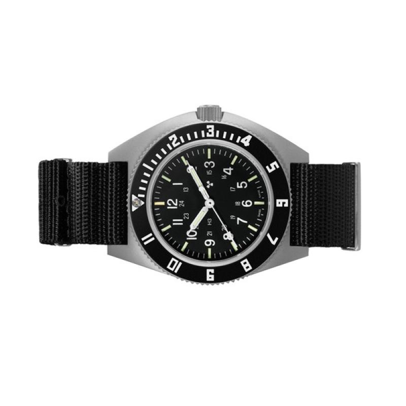 Marathon Swiss 41mm Steel Navigator (no date) with Tritium Tubes on DEFSTAN Nylon Strap