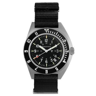 Marathon Swiss 41mm Steel Navigator with Tritium Tubes on DEFSTAN Nylon Strap