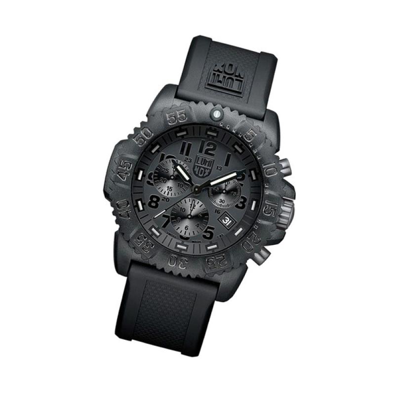 Luminox Navy SEAL Colormark Blackout Chronograph Tritium Watch