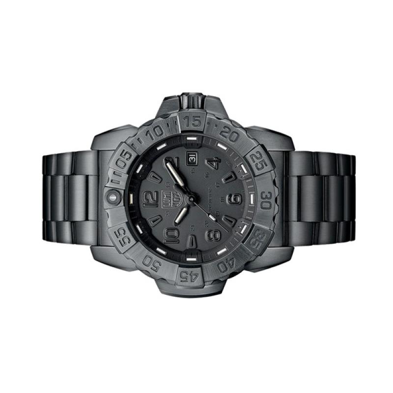 Luminox Navy SEAL Steel Blackout Tritium Dive Watch